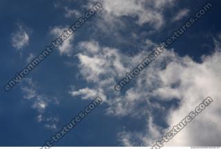 Photo Texture of Blue Clouded Clouds